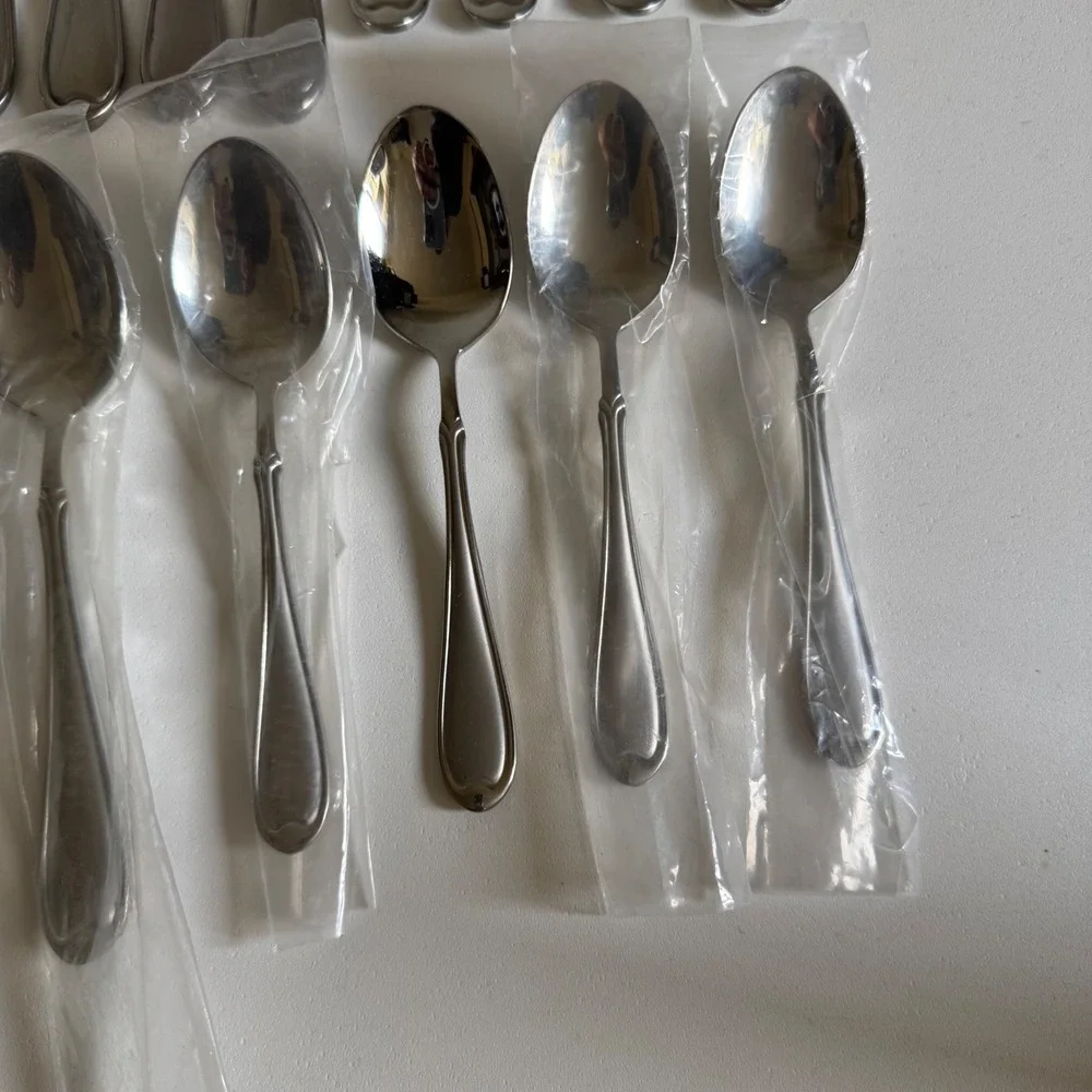 Wallace Summerset Frost Stainless Steel Flatware Classic Double Line Border